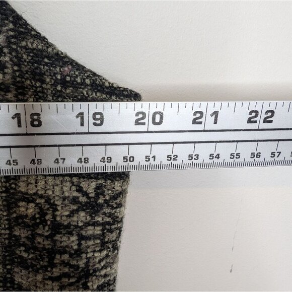 Vintage Eric Alexandre Black and Cream Knit Patterned Vest Size 40 Large Womens - Picture 10 of 11